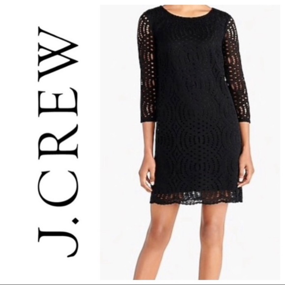 J. Crew Dresses & Skirts - J. Crew Black Lace Eyelet Dress